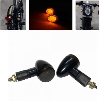 Intermitente Trasero LED Ámbar y Luz de Freno Roja para Motocicletas 12V