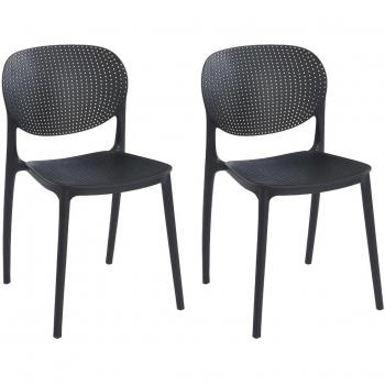 Lot de 2 chaises en polypropylène