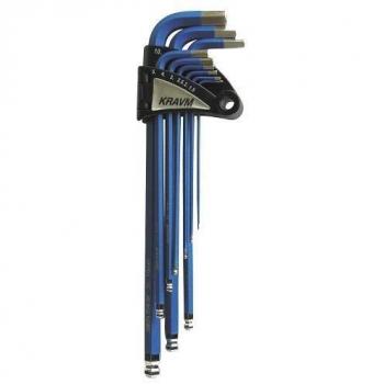 Set di Chiavi a Brugola Maschio Rivestite Kravm (9pz)