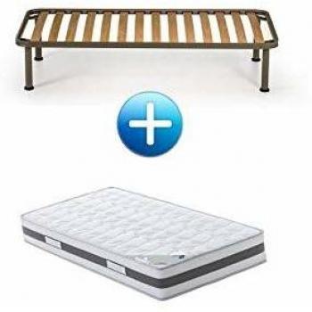 Ensemble Sommeil Royal 100x200 + Sommiers + Oreiller Offert, 23 cm très ferme