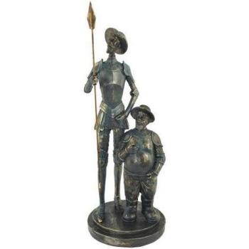 Statuettes Zen Ethnique : Don Quichotte & Sancho en bronze