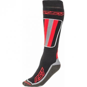 RST Tour Motorrad Socken Schwarz Rot L XL für Männer