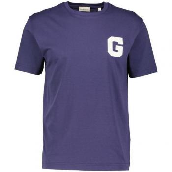 GANT Männer T-Shirt Marineblau College‑Design