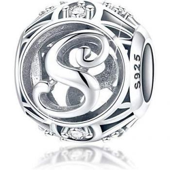 Charm Alphabetic Queen – 5A Zircone (Argent)