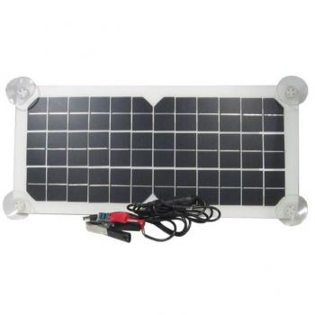 Solární panel USB+12V/20W flexibilní OS20-18MFX, solární nabíječka s USB +12V/20W pro udržovací dobíjení baterií, FVE Fotovoltaický