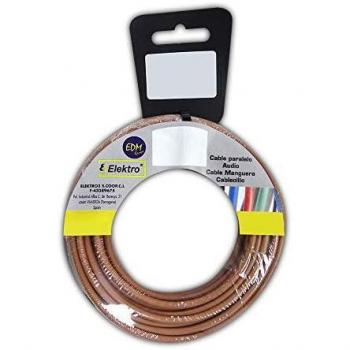 CARRETE CABLECILLO FLEXIBLE 2,5mm MARRON LIBRE DE HALÓGENOS 25m