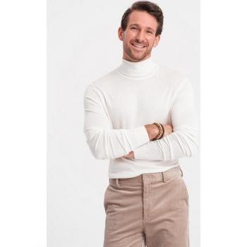 Collo Alto Ombre Uomo in Viscosa Ecru