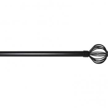 Barra Cortina Forja 120-210cm con Soportes de Pared