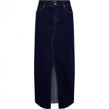 Jupe en jean femme Pieces Jessie avec détails de lavage