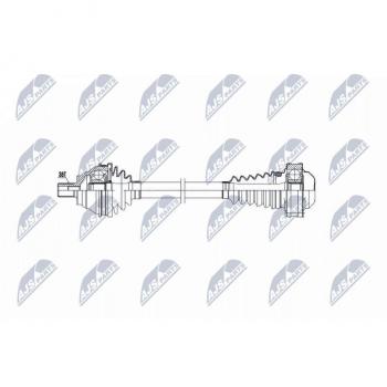 NTY High‑Torque Drive Shaft NPW‑VW‑032