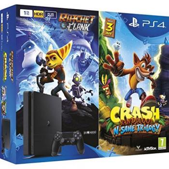 Pacchetto Completo PS4 1 TB + Ratchet & Clank + Crash Bandicoot: N’Sane Trilogy