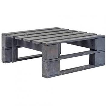 Tabouret Basse Table de Jardin en Bois Gris – vidaXL