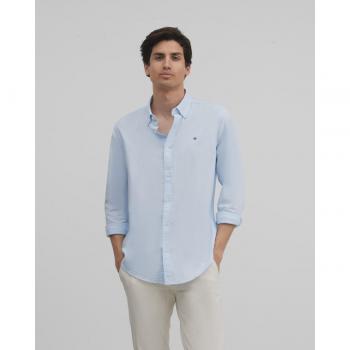 Camisa sport oxford regular fit celeste para Hombre