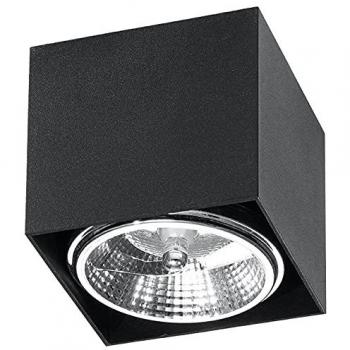Licht-Erlebnisse Deckenspot GU10 Grau Schwarz eckig Aluminium