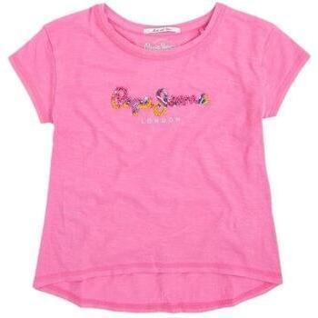 T‑shirt Rose Denim Junior Pepe