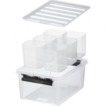 Caja de almacenamiento ORTHEX Classic 15 con 6 divisores