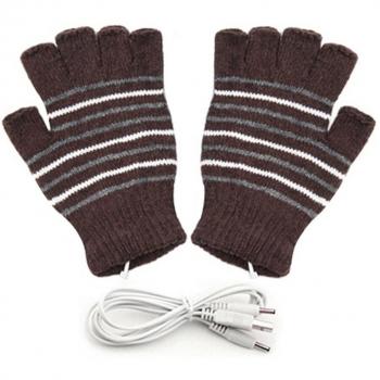 Cotton USB Heated Mittens for Laptop Use