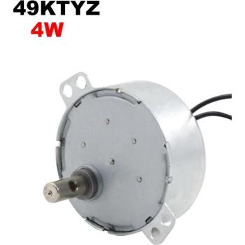 220V AC 4W Gear Motor 49KTYZ Permanent Magnetic Synchronism Motor 20RPM