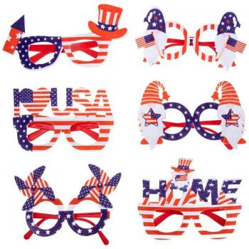 Lunettes décoratives pour la fête de l'Indépendance, 6 pièces