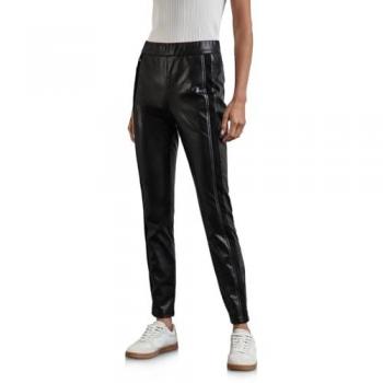 STREET ONE Fake-Lederhose schwarz Gr. 36 Länge 28