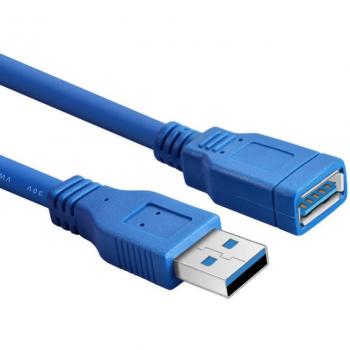 Cable USB 3.0 A macho a hembra, extensión, 3 m, color azul
