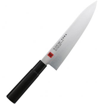Couteau chef Tora 20 cm en acier damassé
