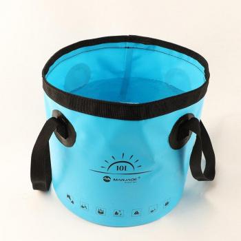 10-20 Liter PVC-Faltenbehälter für Live-Fische, geeignet zur Lagerung von Angelzubehör im Freien