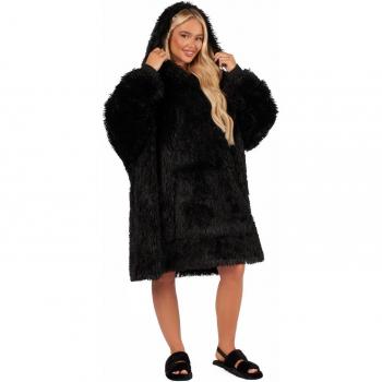 Sienna Adult Fluffy Hoodie Blanket