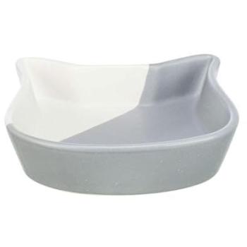 Round 13 cm Trixie Ceramic Bowl – Gray/White – 0.2 L
