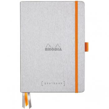 Cuaderno Rígido Rhodiarama A5 Dot en Color Plateado