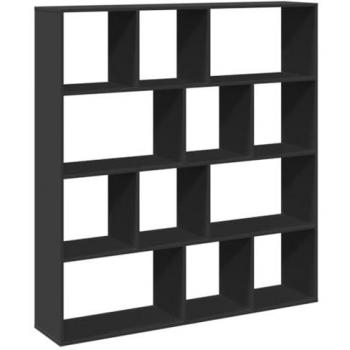Étagère de rangement noir 132x29x141,5 cm bois d'ingénierie vidaXL