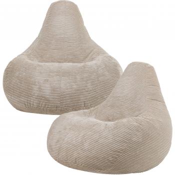 Recliner Puf Icon 2 Unidades Beige