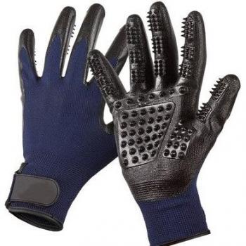 Soft Rubber Grooming Gloves for Pets