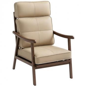 Couch Homcom Piel Sintética y Estructura de Madera