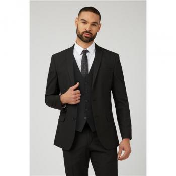 Limehaus Black Slim Fit Men's Classic Suit Jacket