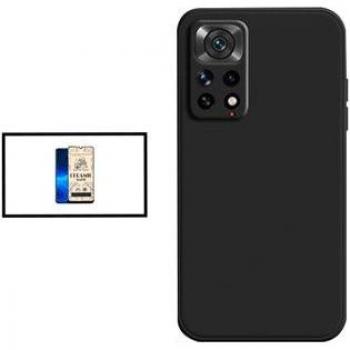 Kit de Seguridad con Vidrio Templado Ceramicglass Full Cover y Funda SlimShield (Negro) – Redmi Note 11S 5G