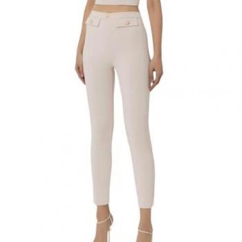 Elisabetta Franchi Cropped Trousers female White Size: L