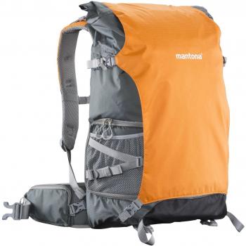 Mantona ElementsPro 50 Outdoor – Sac à dos pour appareil photo gris/orange (21312)