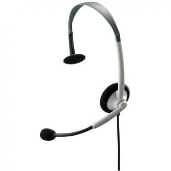 Microsoft Communicator White/Gray Headband Headsets Used