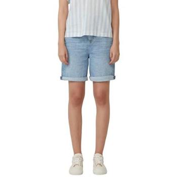 Bermuda-Jeans s.Oliver RED LABEL – Entspannter Schnitt, hoch tailliert, hellblau, Größe 40 für Damen