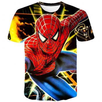 Short Sleeve Tee Boys 3D Spiderman Print