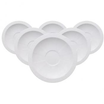 Villeroy & Boch Untertasse Weiß perlmutt – 6‑Pack