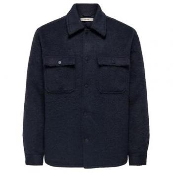 GIO Herren Hemdjacke aus gebürstetem Stoff