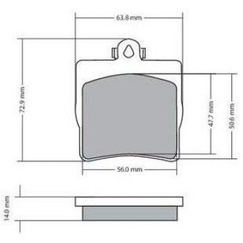 Plaquettes de frein arrière METZGER 0034202720