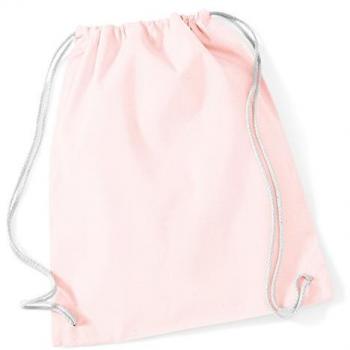 Westford Mill Turnbeutel Gymsac 37 × 46 cm – Rosa, Baumwollfaden