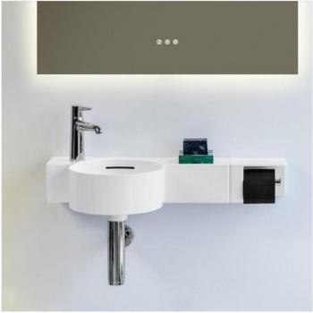 Lavandino Laufen Val 550x315 mm, bianco, foro singolo lato sinistro