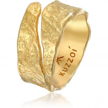 Kuzzoi Herrenring »Bandring Struktur 925 Silber«