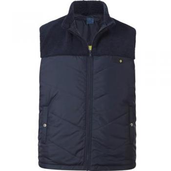 Dunkelblaue Herren Outdoor-Steppweste SIR CHANDER von Charles Colby Größe 74