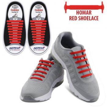 Reflektierte Gummi‑Schnürsenkel HOMAR – Für Sneakers, Stiefel und Oxford