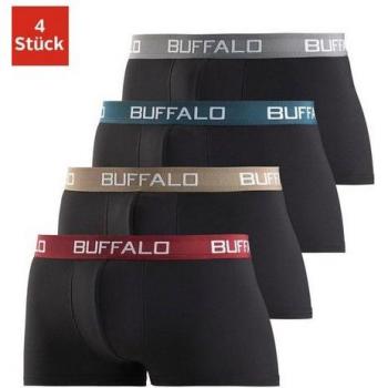 Buffalo Hipster Unterhosen, 4er Set, Kontrastbund